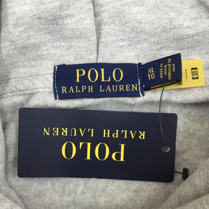 ラルフローレン RALPHLAUREN パーカー 長袖 ビッグロゴ　プルオーバー XL ロゴ、文字 灰 / グレー /  メンズ USED 古着 中古 10106145