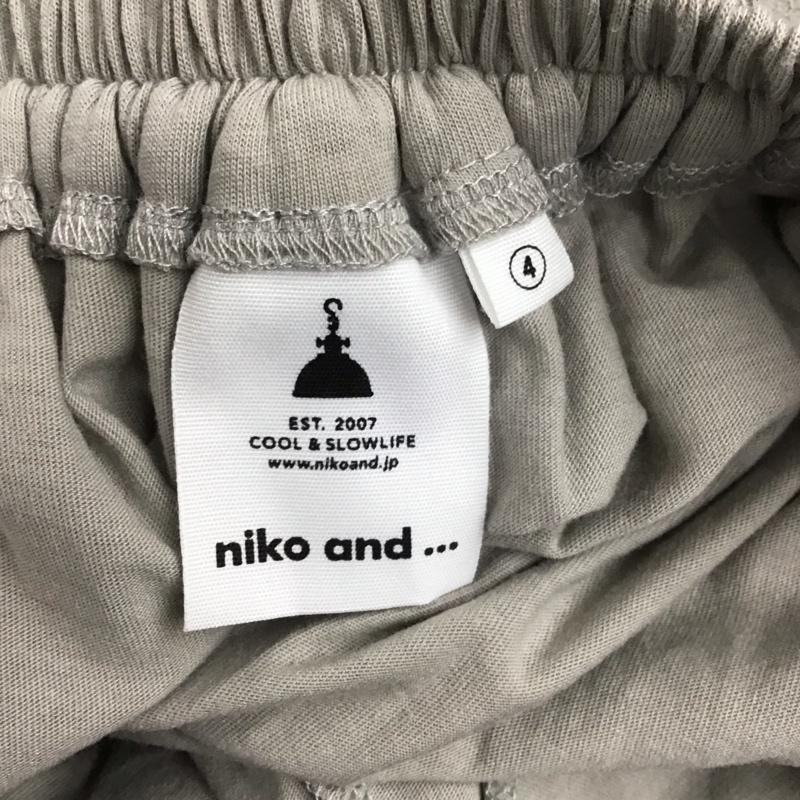 ニコアンド niko and... ボトムス ボトムス ST72YL09MB レース ガウチョパンツ 4 レース柄 灰 / グレー /  レディース USED 古着 中古 10123193