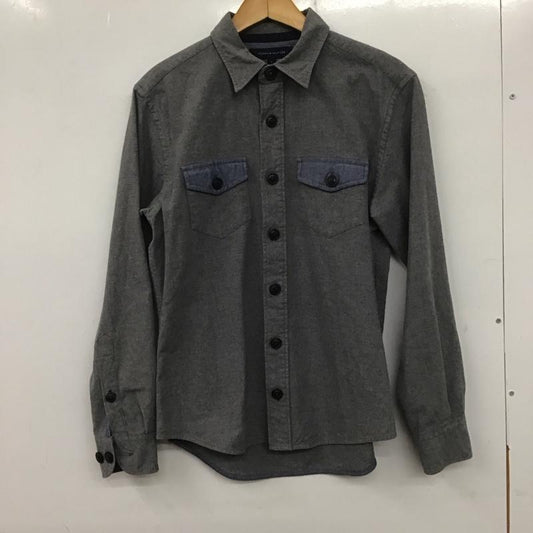 トミーヒルフィガー TOMMY HILFIGER シャツ、ブラウス 長袖 長袖シャツ 無地シャツ カラーシャツ S 無地 灰 / グレー /  メンズ USED 古着 中古 10139470