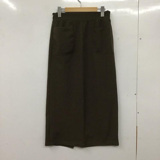 ロペピクニック ROPE  PICNIC スカート ロングスカート GDC-19590-A カットソーアイラインスカート 38 無地 カーキ / カーキ /  レディース USED 古着 中古 10138880