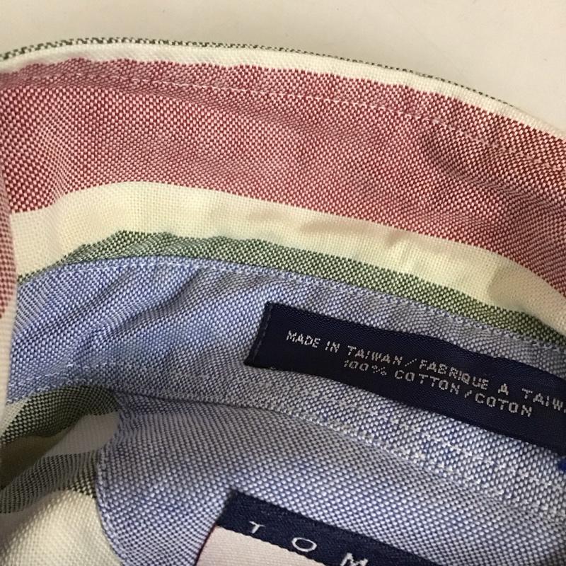 トミーヒルフィガー TOMMY HILFIGER シャツ、ブラウス 長袖 長袖シャツ ストライプシャツ カラーシャツ ボタンダウンシャツ M ストライプ マルチカラー / マルチカラー /  メンズ USED 古着 中古 10127729