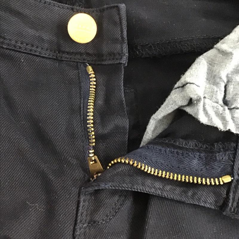 ザラ ZARA TRAFALUC パンツ デニム、ジーンズ デニムパンツ スリムパンツ カジュアルパンツ ストレッチパンツ 34インチ 無地 紺 / ネイビー /  レディース USED 古着 中古 10142661