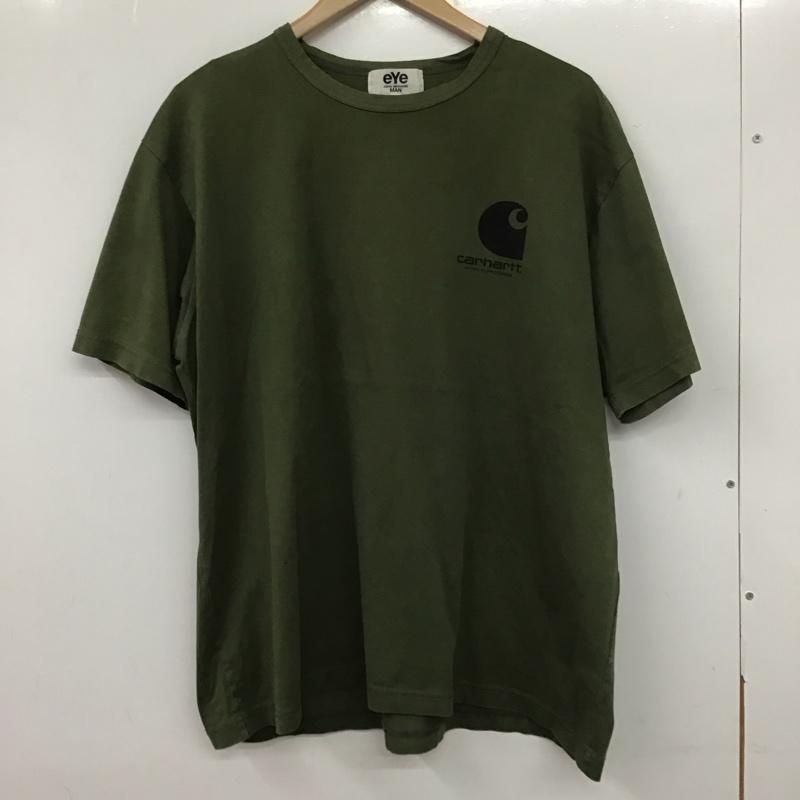 ジュンヤワタナベコムデギャルソンマン JUNYA WATANABE COMME des GARCONS MAN Tシャツ 半袖 wj-t903 JUNYAWATANABECOMMEdesGARCONS Carhartt プリントTシャツ L ロゴ、文字 カーキ / カーキ /  メンズ USED 古着 中古 10139732