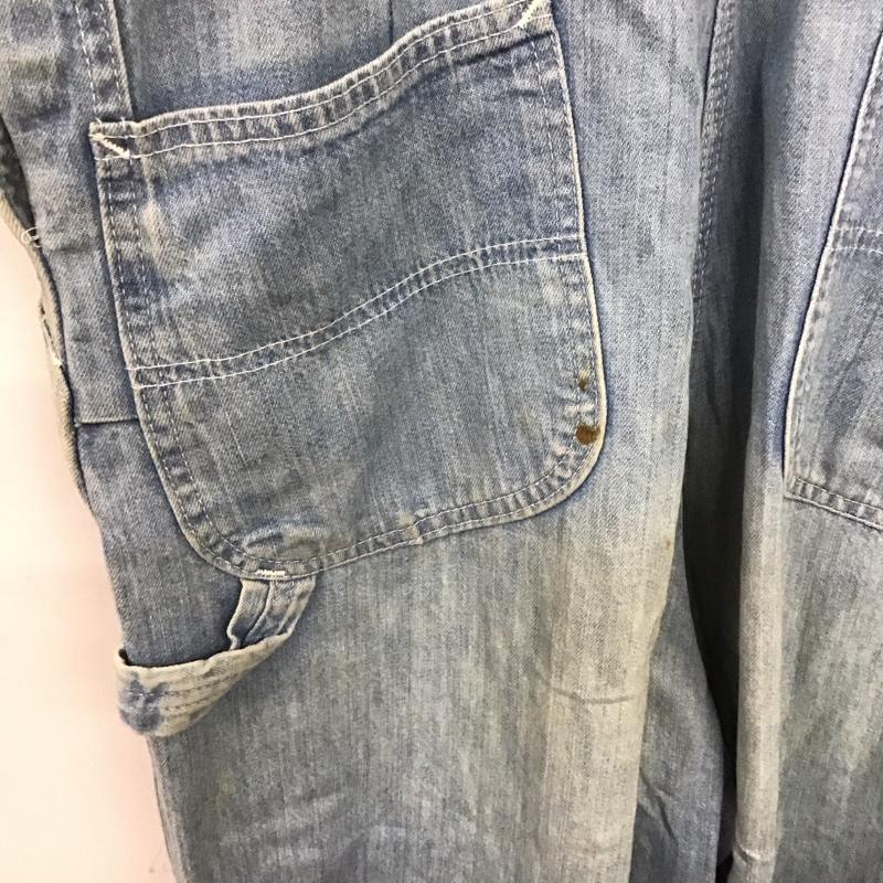 リー Lee サロペット・オーバーオール サロペット、オーバーオール デニム ロゴ、文字 青 / ブルー /  メンズ USED 古着 中古 10142295