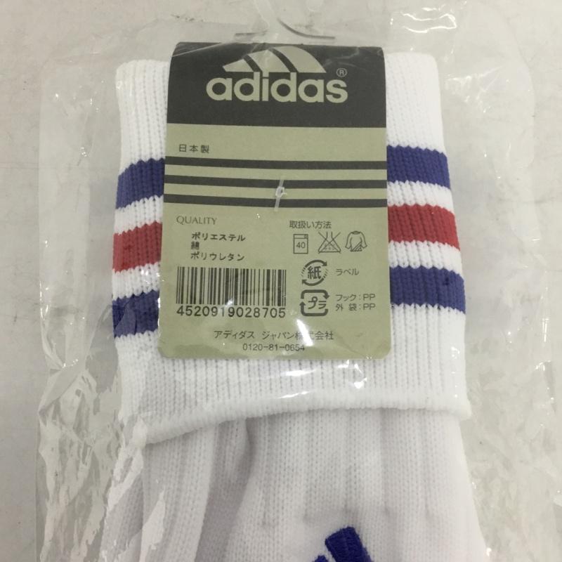 アディダス adidas ファッション小物 ファッション小物 R0082 3ストライプ ゲームソックス サッカー キッズ 19cm 20cm 21cm ロゴ、文字 白 / ホワイト / X 青 / ブルー / X 赤 / レッド /  ボーイズ USED 古着 中古 10132146