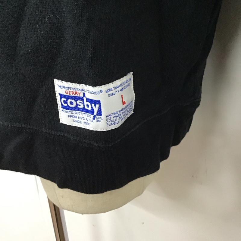 古着 USED トレーナー 長袖 長袖トレーナー スウェット クルーネック リブスウェットカットソー L ロゴ、文字 黒 / ブラック /  メンズ USED 古着 中古 10123949