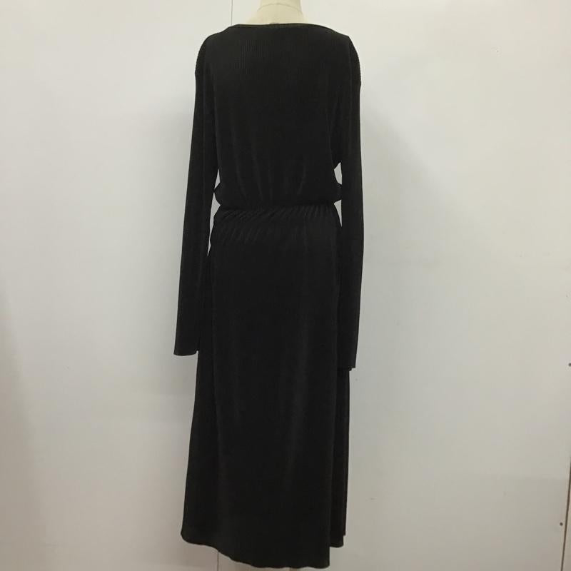 ザラ ZARA ワンピース ロングスカート M 無地 黒 / ブラック /  レディース USED 古着 中古 10106130
