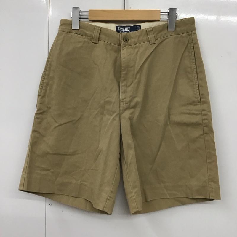 ポロバイラルフローレン Polo by RALPH LAUREN パンツ ショートパンツ コットン チノ 30 30 無地 ベージュ / ベージュ /  メンズ USED 古着 中古 10112129