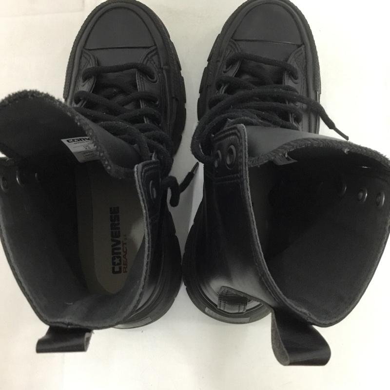 コンバース CONVERSE スニーカー スニーカー 1SD544 ALL STAR R TREKWAVE SL SHIN-HI 23.5cm 厚底 23.5cm ロゴ、文字 黒 / ブラック /  レディース USED 古着 中古 10148635