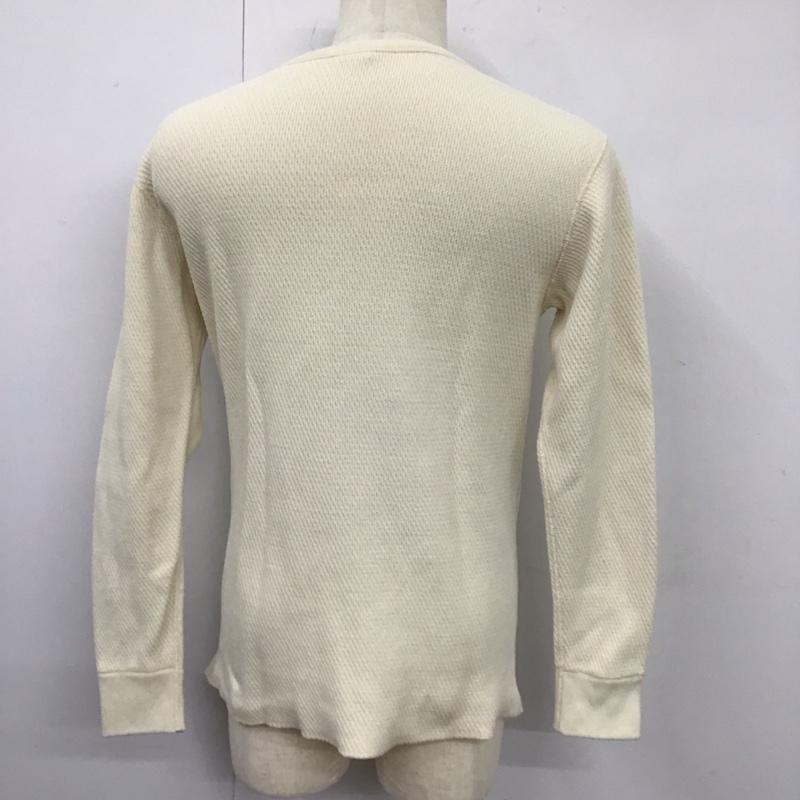 ザリアルマッコイズ THE REAL McCOY S カットソー 長袖 長袖カットソー クルーネックカットソー ロングスリーブカットソー L 無地 ベージュ / ベージュ /  メンズ USED 古着 中古 10115381