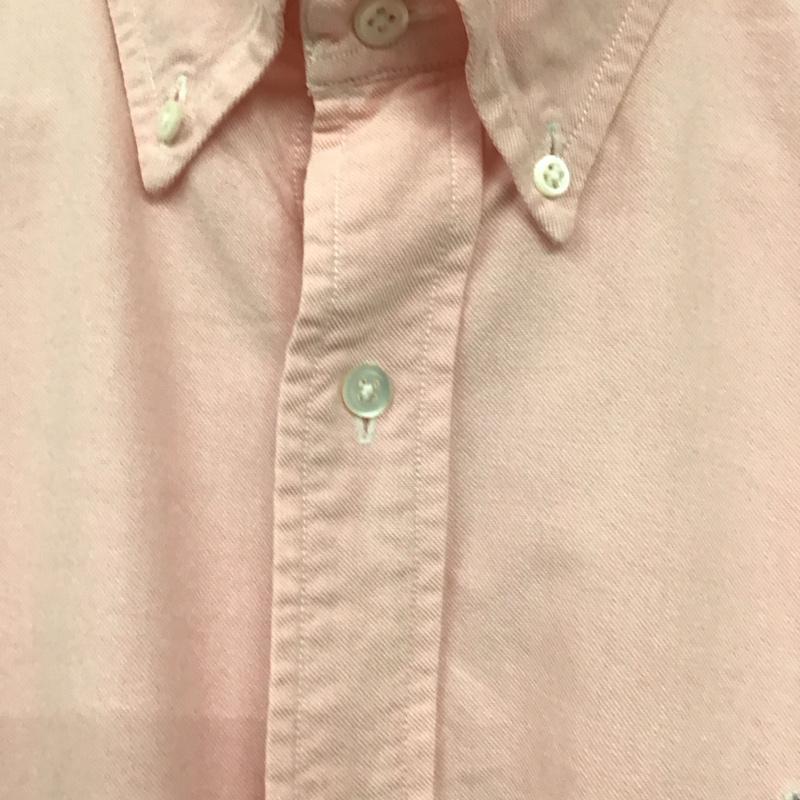 ラルフローレン RALPHLAUREN シャツ、ブラウス 長袖 長袖シャツ 無地シャツ カラーシャツ ボタンダウンシャツ ロゴ、文字 桃 / ピンク /  メンズ USED 古着 中古 10136190