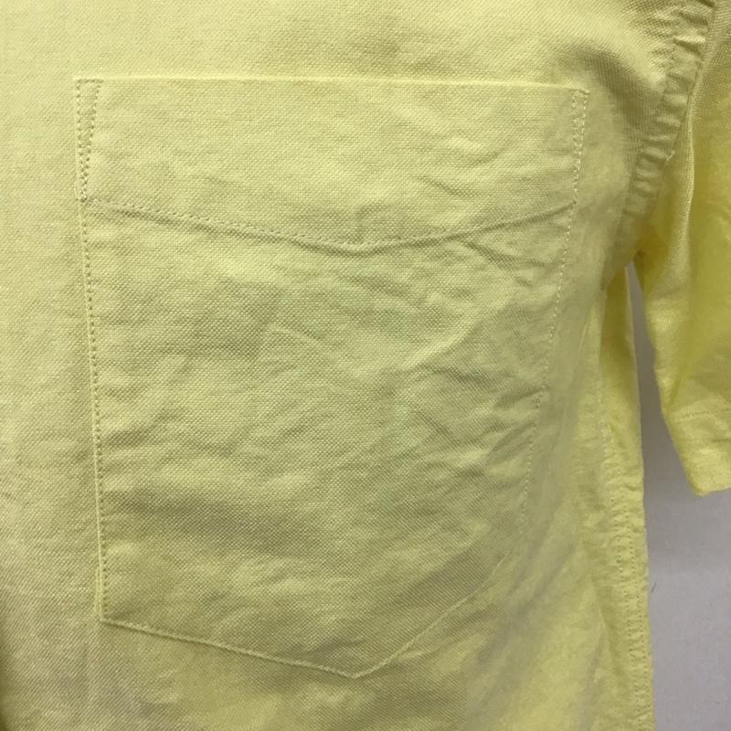 サタデーズサーフニューヨークシティー SATURDAYS SURF NYC シャツ、ブラウス 半袖 ボタンダウン コットン S 無地 黄 / イエロー /  メンズ USED 古着 中古 10113082
