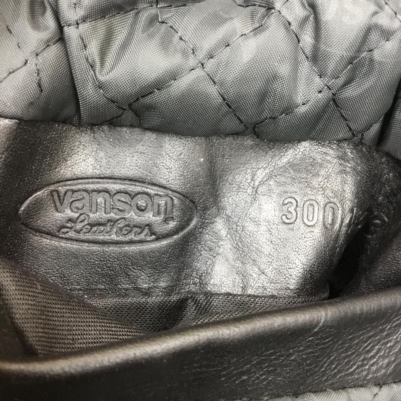 ヴァンソン VANSON ジャケット、上着 ライダース ダブル ライダース ジャケット USA製 34 黒 / ブラック /  メンズ USED 古着 中古 10105909