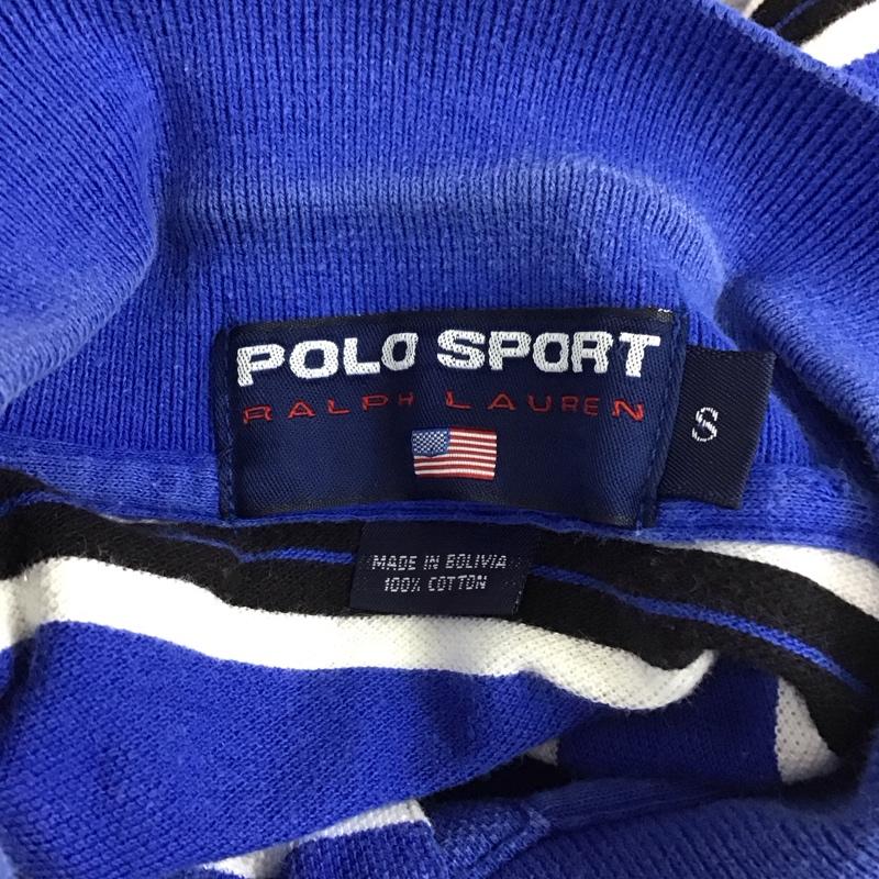ポロスポーツラルフローレン POLOSPORT ポロシャツ 半袖 ボーダー 90年代 S ボーダー柄 X ロゴ、文字 マルチカラー / マルチカラー /  メンズ USED 古着 中古 10111997