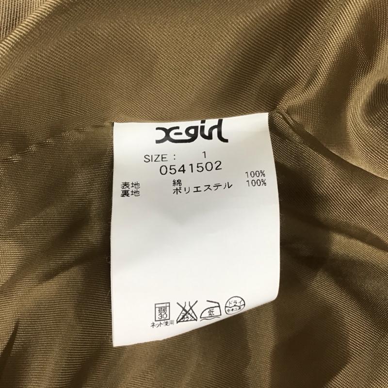 エックスガール X-girl ジャケット、上着 ジャケット、ブレザー 0541502 マウンテンパーカー 1 無地 ベージュ / ベージュ /  レディース USED 古着 中古 10112447