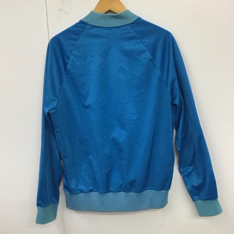 アディダス adidas ジャケット、上着 ジャケット、ブレザー ジップアップジャケット ジャンパー ジャケット 古着 アウター M ロゴ、文字 青 / ブルー /  メンズ USED 古着 中古 10121462