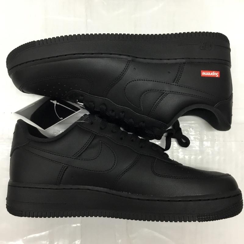 ナイキ NIKE スニーカー スニーカー CU9225-001 AIR FORCE 1 LOW Supreme 28cm 箱有 28.0cm ロゴ、文字 黒 / ブラック /  メンズ USED 古着 中古 10114720