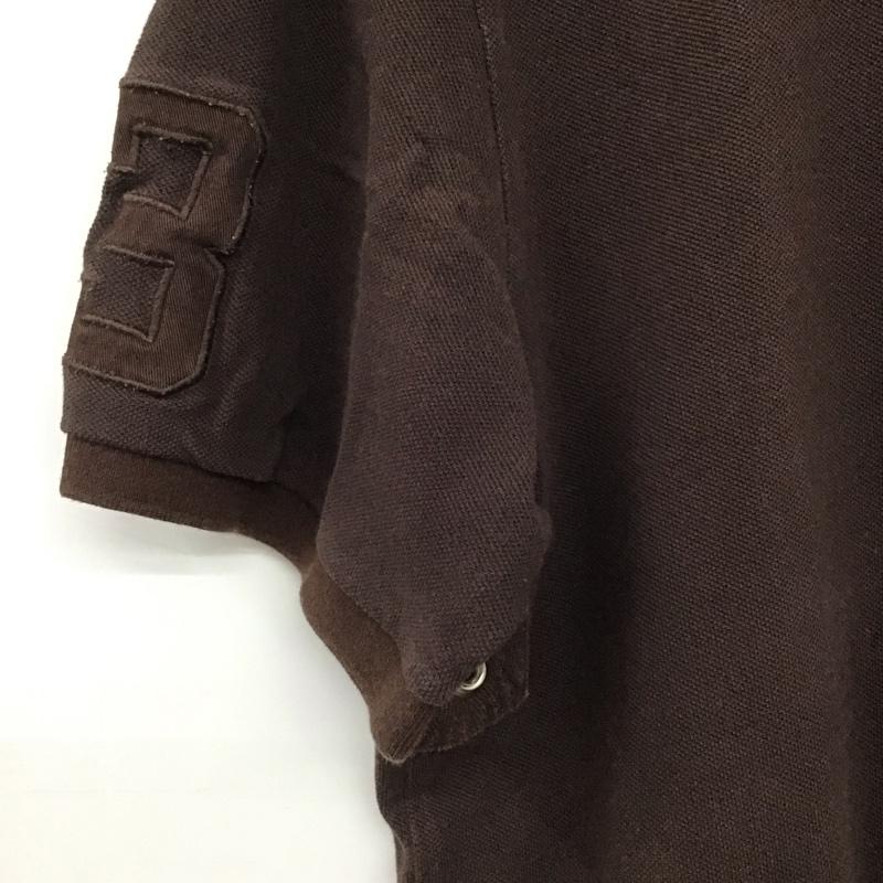 ポロバイラルフローレン Polo by RALPH LAUREN ポロシャツ 半袖 半袖ポロシャツ カラーシャツ 半袖カットソー XL ロゴ、文字 茶 / ブラウン /  メンズ USED 古着 中古 10148074