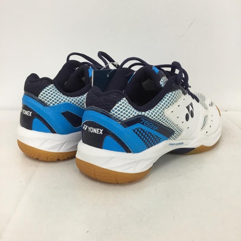 ヨネックス YONEX スニーカー スニーカー SHB769SF パワークッション769SF バドミントンシューズ 23.5cm 箱有 23.5cm ロゴ、文字 白 / ホワイト / X 青 / ブルー / X 紺 / ネイビー /  レディース USED 古着 中古 10147946