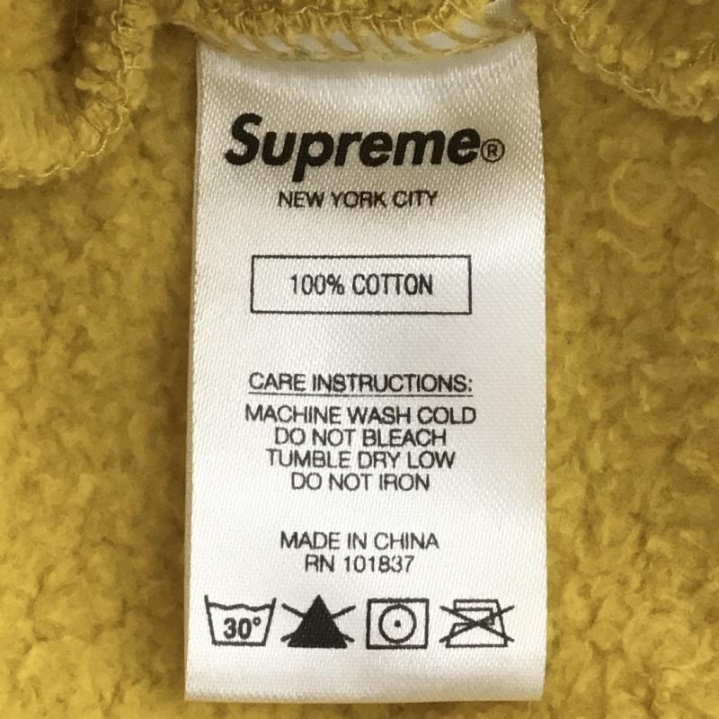 シュプリーム Supreme パーカー 長袖 L ロゴ、文字 黄 / イエロー /  メンズ USED 古着 中古 10110367