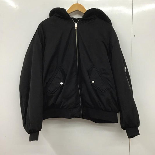 ザラ ZARA ジャケット、上着 ジャンパー、ブルゾン リバーシブル XL 無地 黒 / ブラック /  レディース USED 古着 中古 10140217
