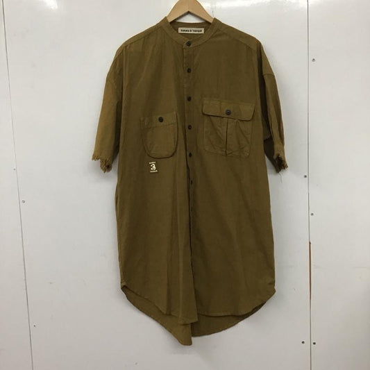 カケラアンドトランクイル KAKELAandTRANQUIL ワンピース ひざ丈スカート FREE 無地 茶 / ブラウン /  レディース USED 古着 中古 10136465
