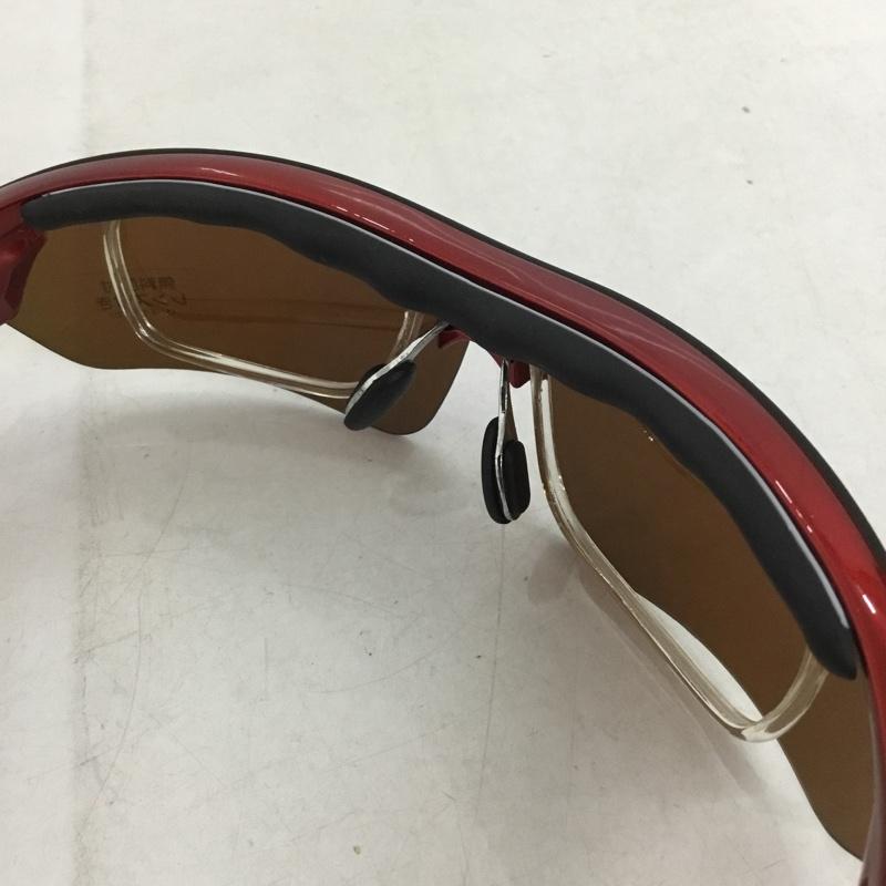 ダンロップ DUNLOP めがね・サングラス サングラス DU-006 スポーツサングラス ミラーレンズ ロゴ、文字 赤 / レッド / X 黒 / ブラック /  メンズ USED 古着 中古 10140448