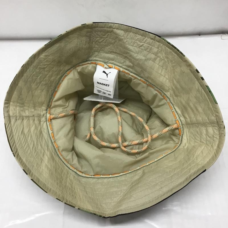 プーマ PUMA 帽子 ハット 024074 PUMA × MARKET バケットハット タグ付き 総柄 マルチカラー / マルチカラー /  メンズ USED 古着 中古 10111536