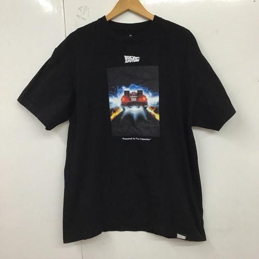 古着 USED Tシャツ 半袖 BACK TO THE FUTURE 映画Tシャツ XL プリント 黒 / ブラック /  メンズ USED 古着 中古 10123382