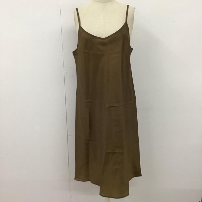 ブルーレーベル・クレストブリッジ BLUE LABEL CRESTBRIDGE ワンピース ロングスカート 55J62-225-42 ノースリーブ 前開き 38 チェック 茶 / ブラウン /  レディース USED 古着 中古 10122643