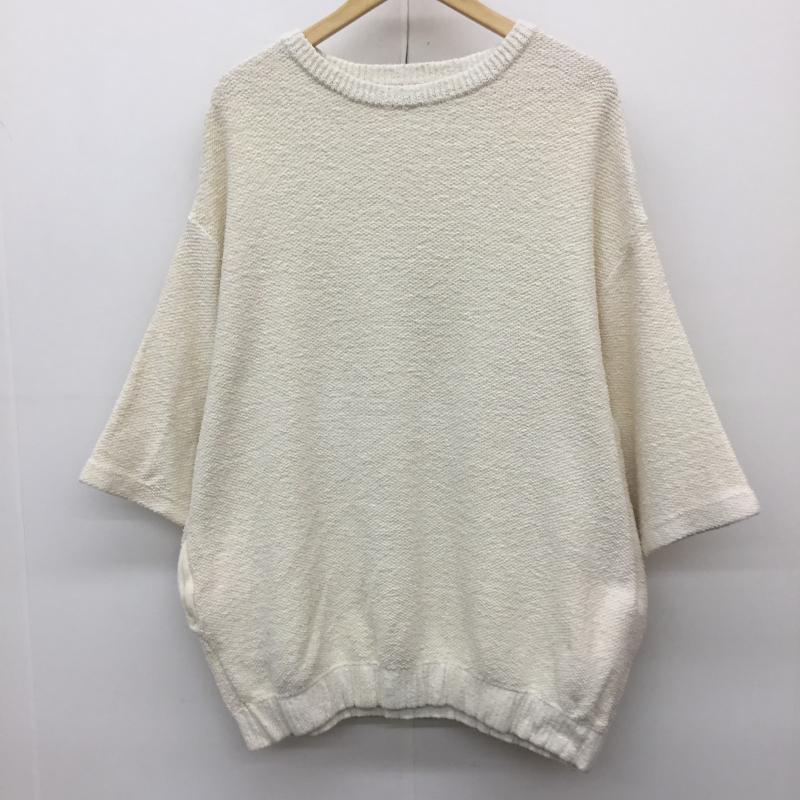 クレプスキュール crepuscule ニット、セーター 七分袖 1401-017 FREE 無地 アイボリー / アイボリー /  レディース USED 古着 中古 10143160