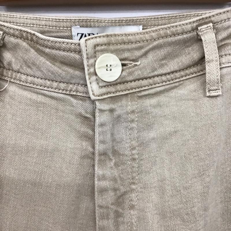 ザラ ZARA パンツ デニム、ジーンズ 34 無地 ベージュ / ベージュ /  レディース USED 古着 中古 10131189