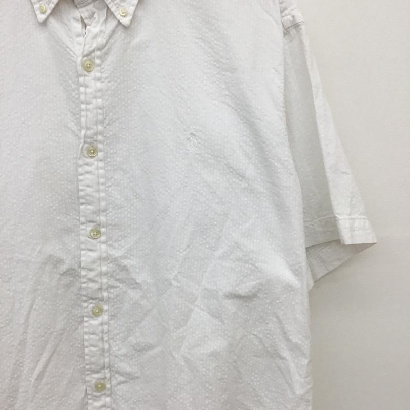 ラルフローレン RALPHLAUREN シャツ、ブラウス 半袖 XL ワンポイント 白 / ホワイト /  メンズ USED 古着 中古 10129009