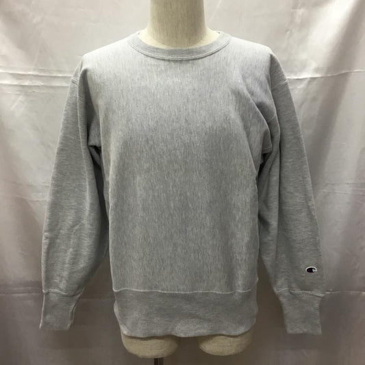 チャンピオン Champion トレーナー 長袖 L 無地 灰 / グレー /  メンズ USED 古着 中古 10108902