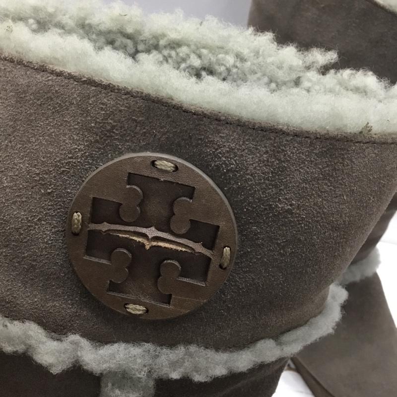 トリーバーチ TORY BURCH ブーツ 一般 111395 ムートンブーツ ワンポイント 灰 / グレー /  レディース USED 古着 中古 10119092