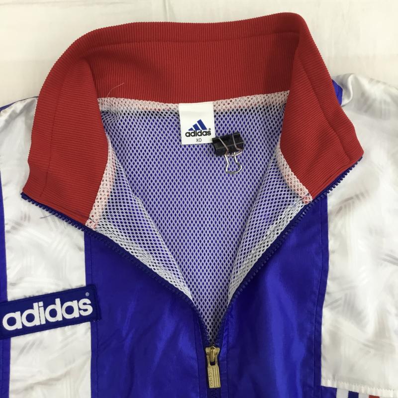 アディダス adidas ジャケット、上着 ジャケット、ブレザー AS-4760 XL ロゴ、文字 青 / ブルー / X 白 / ホワイト /  メンズ USED 古着 中古 10137330