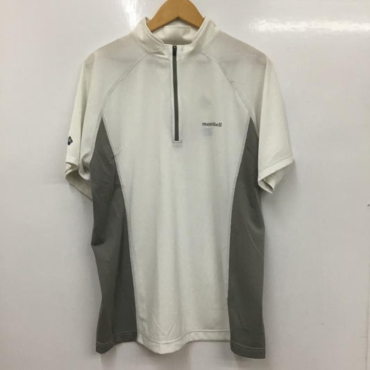 モンベル mont-bell シャツ、ブラウス 半袖 1104928 アウトドア シャツ XL 無地 X ロゴ、文字 白 / ホワイト /  メンズ USED 古着 中古 10135466