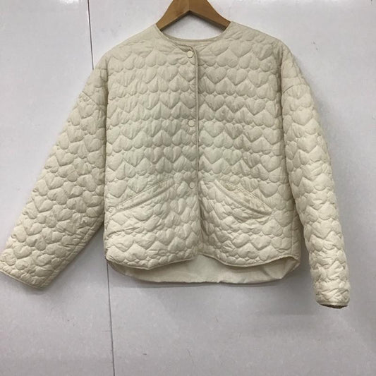 ザラ ZARA ジャケット、上着 ジャケット、ブレザー 3046/529/712 キルティングジャケット XS 無地 オフホワイト / オフホワイト /  レディース USED 古着 中古 10131917