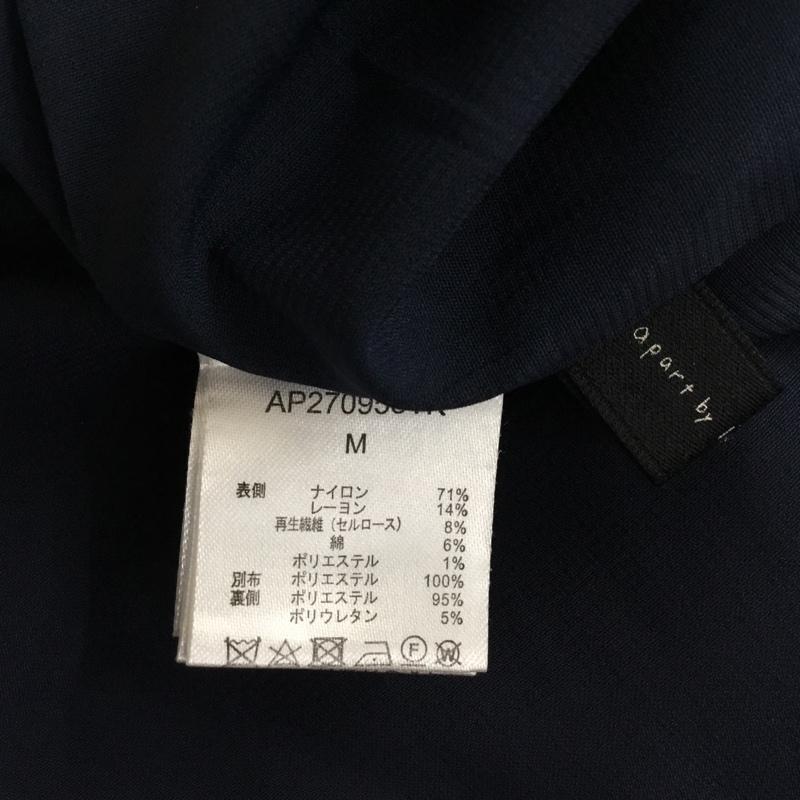 アパートバイローリーズ apart by lowrys ワンピース ロングスカート 半袖ロングワンピース フレアスカート 切り替えワンピース M 総柄 紺 / ネイビー /  レディース USED 古着 中古 10118567