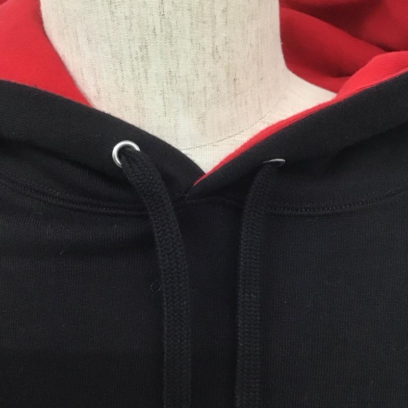 シュプリーム Supreme パーカー 長袖 19SS Contrastembroideredhoodedsweatshirt 長袖プルオーバーパーカー XL ロゴ、文字 白 / ホワイト / X 黒 / ブラック / X 赤 / レッド /  メンズ USED 古着 中古 10107521