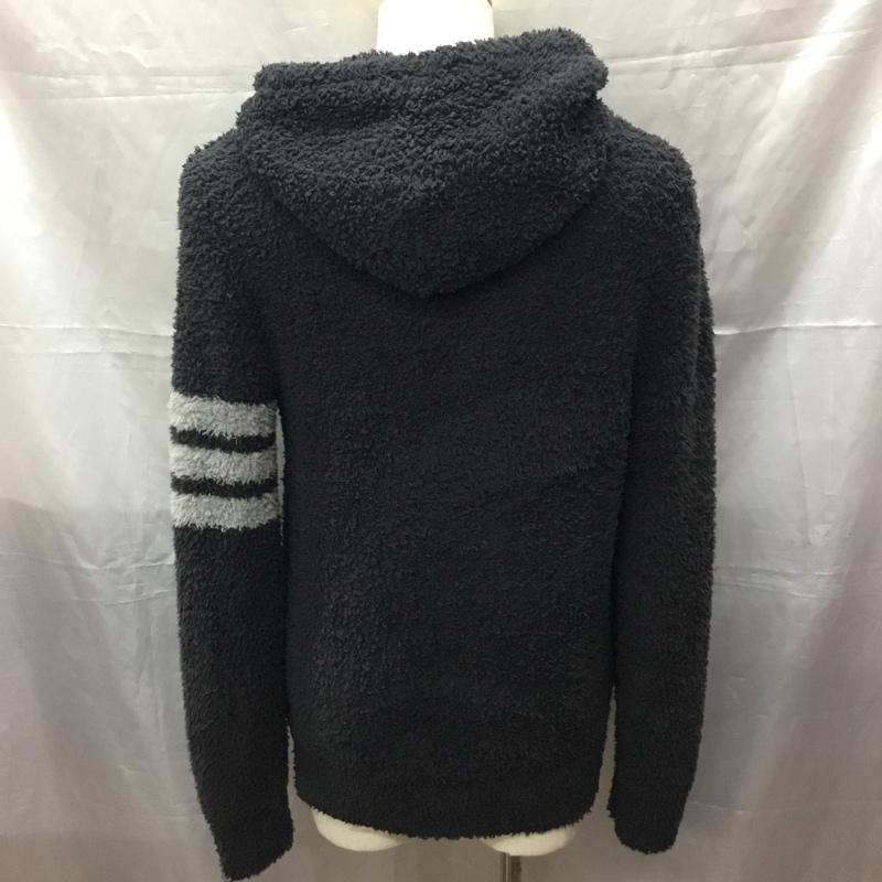 ジェラードピケオム GELATO PIQUE HOMME パーカー 長袖 ジップアップパーカー 長袖パーカー フード付きパーカー M ロゴ、文字 灰 / グレー /  メンズ USED 古着 中古 10111932