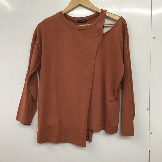 ジーナシス JEANASIS カットソー 長袖 FREE 無地 茶 / ブラウン /  レディース USED 古着 中古 10137318