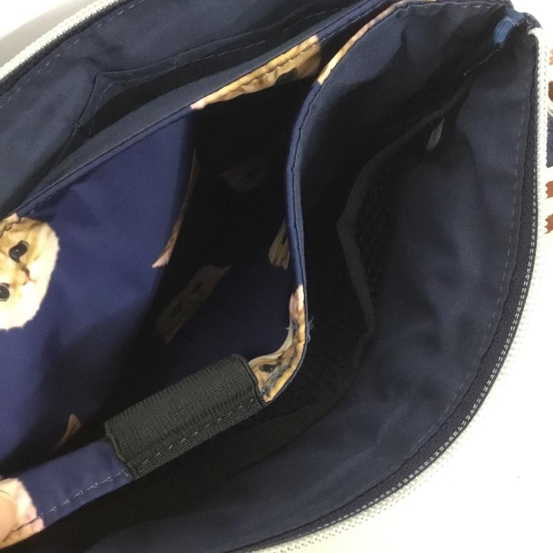 ポール＆ジョー PAUL&JOE ショルダーバッグ ショルダーバッグ ヌネット柄 トラベルウォレット ミラー付き 総柄 青 / ブルー /  レディース USED 古着 中古 10140435