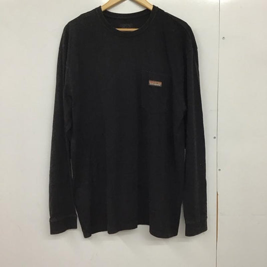 パタゴニア patagonia カットソー 長袖 長袖 L ロゴ、文字 ダークグレー / ダークグレー /  メンズ USED 古着 中古 10151161