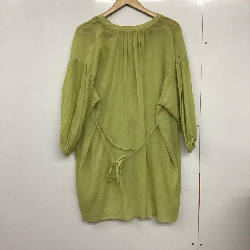 ローリーズファーム LOWRYS FARM シャツ、ブラウス 七分袖 FREE 無地 黄緑 / イエローグリーン /  レディース USED 古着 中古 10133324