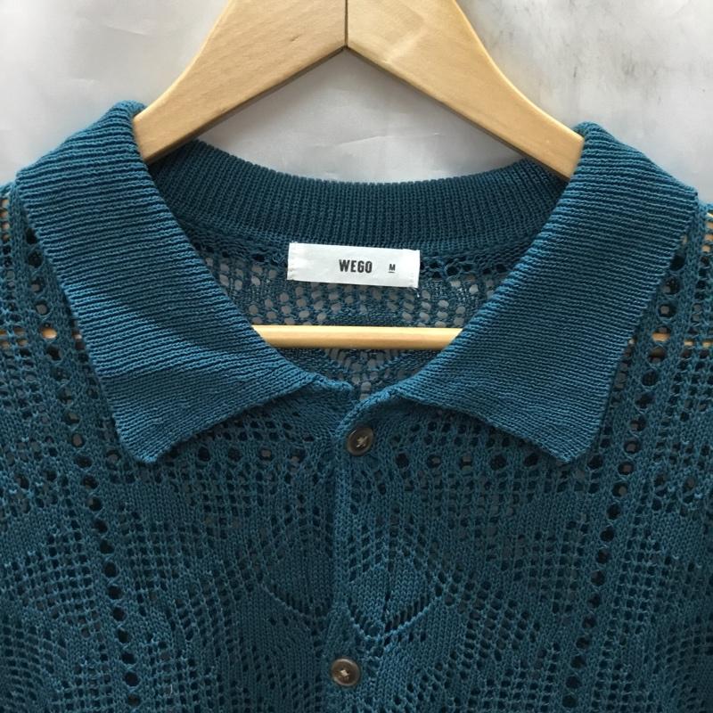 ウィゴー WEGO シャツ、ブラウス 半袖 WE23SM04-M0018 メッシュニットBIGシャツ M  青 / ブルー /  メンズ USED 古着 中古 10117798