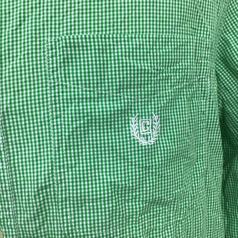 チャップス CHAPS シャツ、ブラウス 長袖 長袖シャツ カラーシャツ ポケットシャツ 長袖カットソー チェックシャツ L チェック 緑 / グリーン /  メンズ USED 古着 中古 10118268