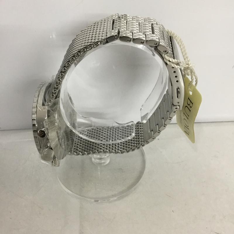 ブローバ BULOVA 腕時計 アナログ（クォーツ式） 96K101 クロノグラフC 箱有 ロゴ、文字 銀 / シルバー /  メンズ USED 古着 中古 10133892