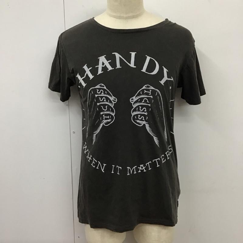 ティーシーエスエス TCSS Tシャツ 半袖 クルーネック S プリント チャコールグレー / チャコールグレー /  メンズ USED 古着 中古 10118093