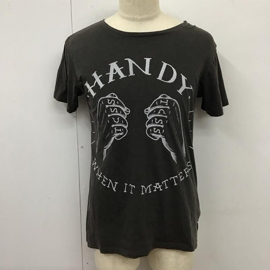 ティーシーエスエス TCSS Tシャツ 半袖 クルーネック S プリント チャコールグレー / チャコールグレー /  メンズ USED 古着 中古 10118093